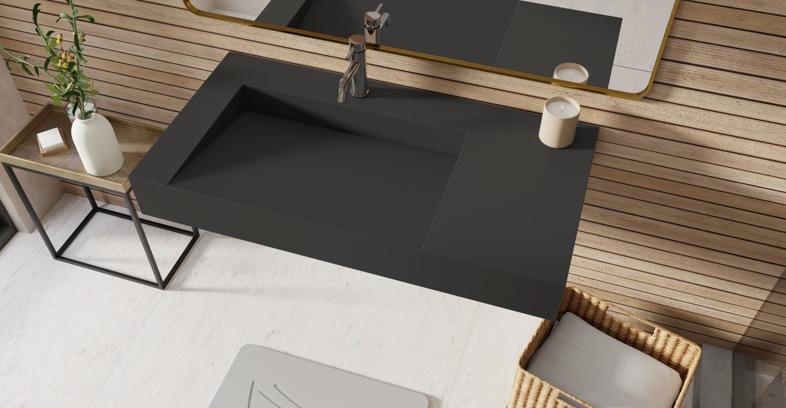 Wall Mounted Sink WT-04-A-BLK