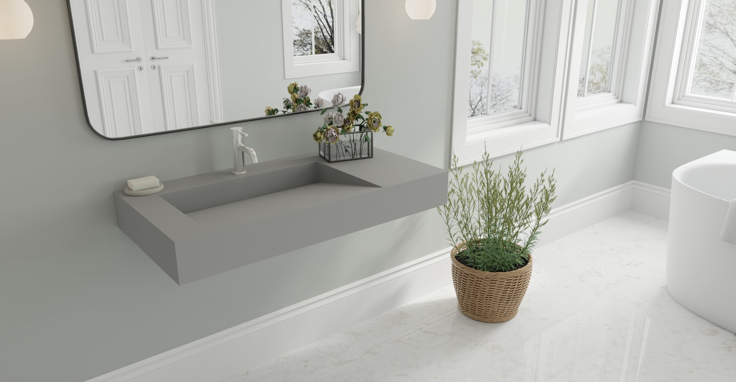 Wall Mounted Sink WT-04-A-GRY