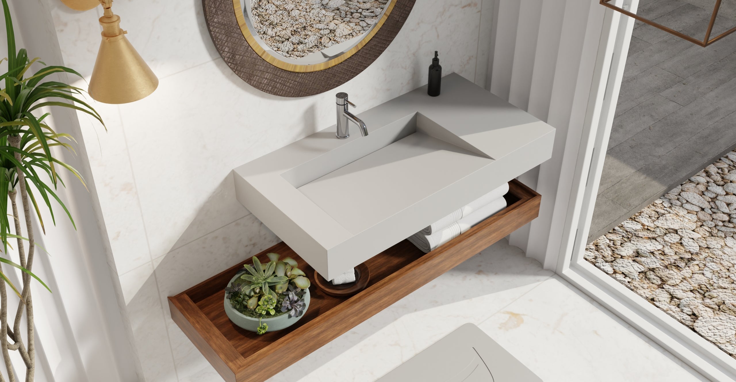 Wall Mounted Sink WT-04-A-GRY