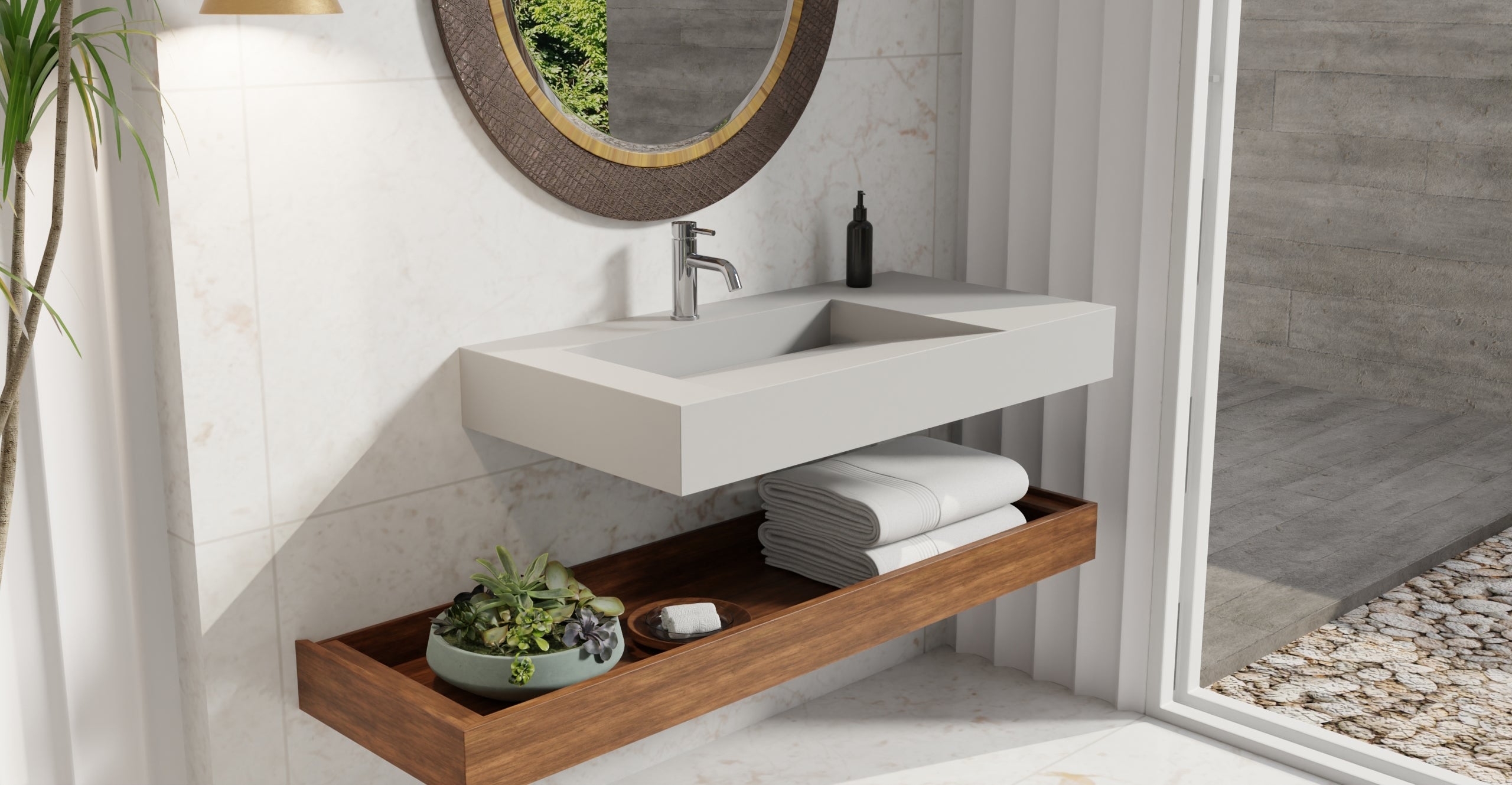 Wall Mounted Sink WT-04-A-GRY