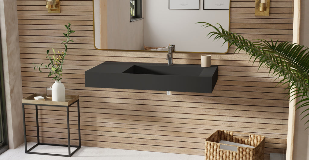 Wall Mounted Sink WT-04-B-BLK