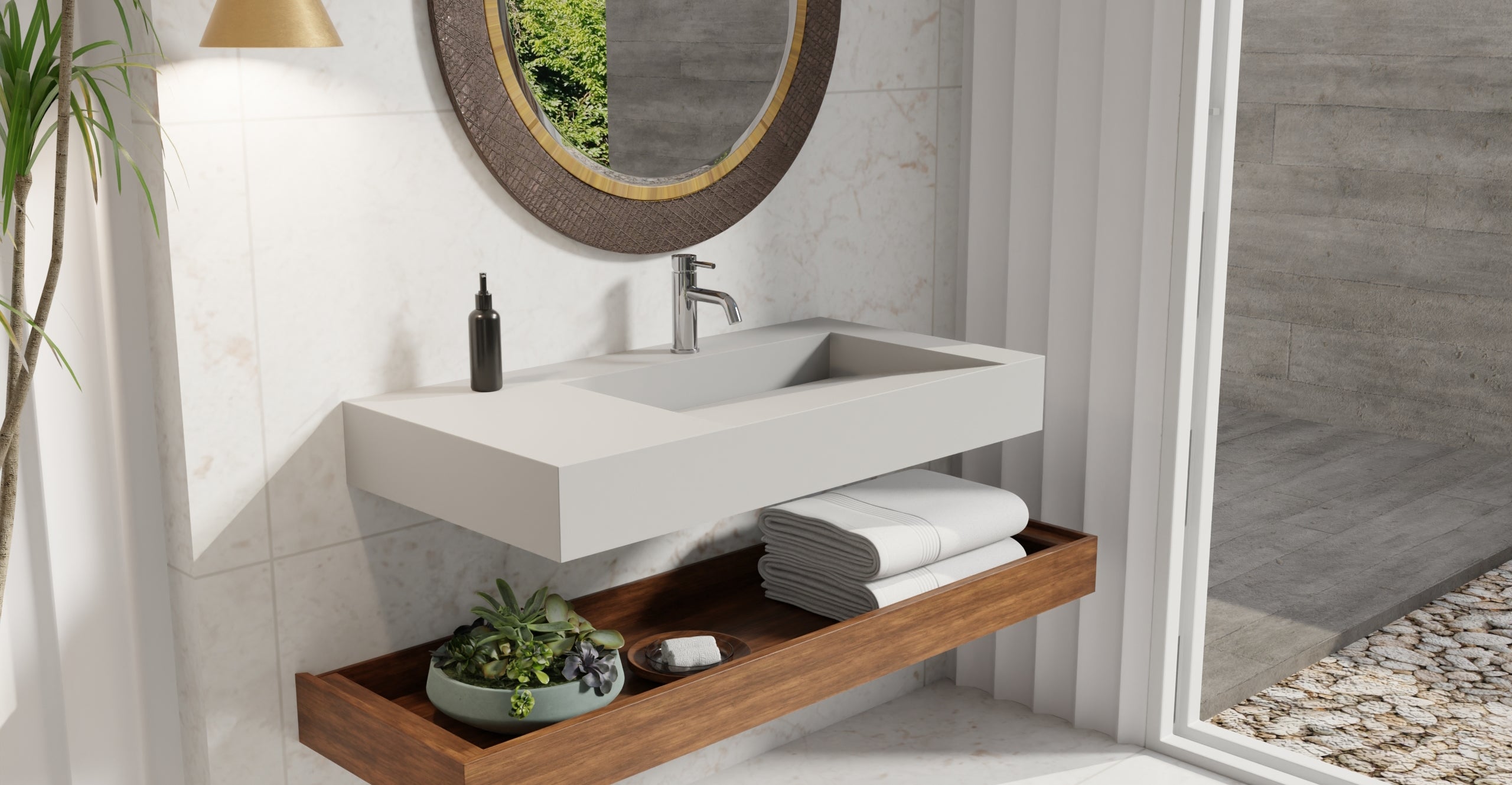 Wall Mounted Sink WT-04-B-GRY