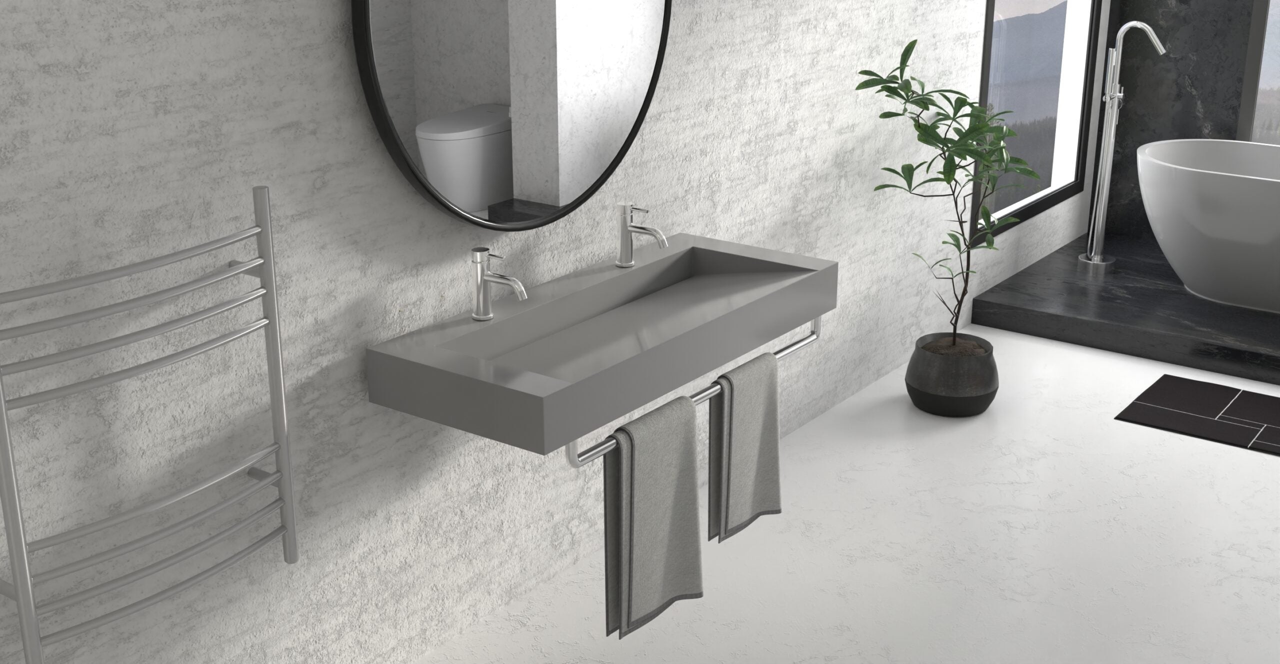 Wall Mounted Sink WT-04-C-GRY