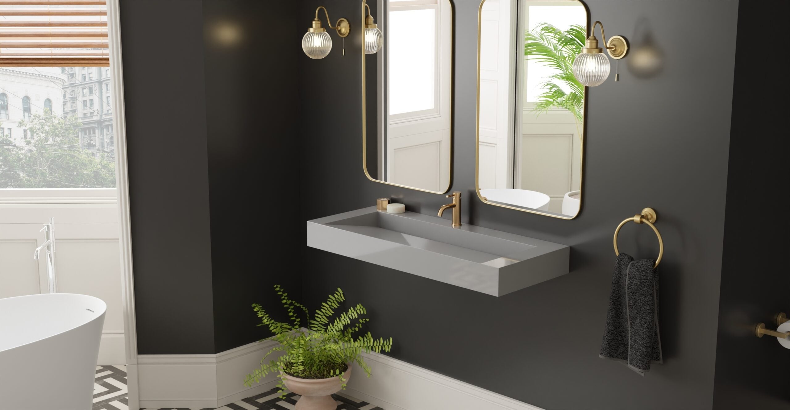 Wall Mounted Sink WT-04-C-GRY