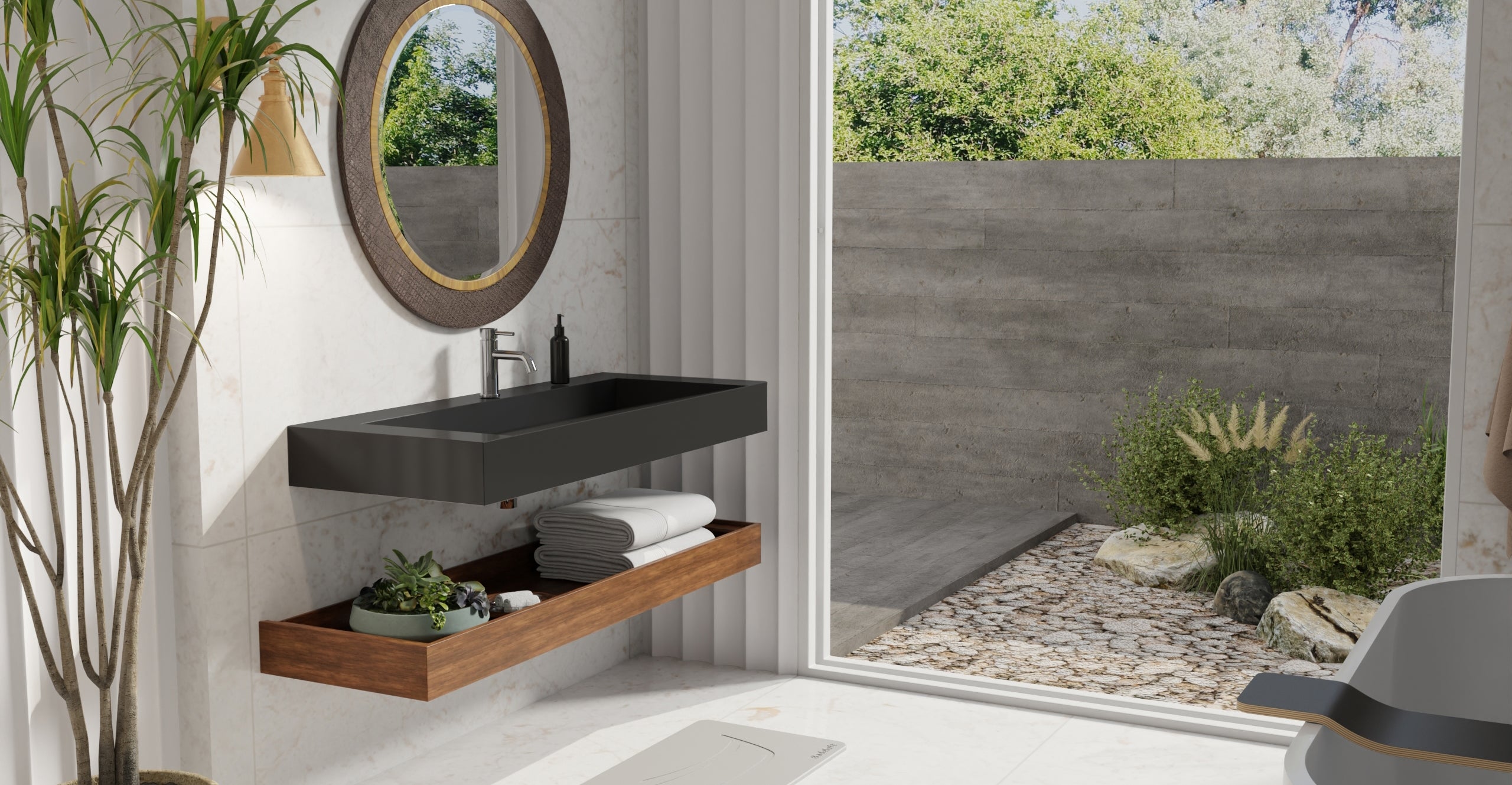 Wall Mounted Sink WT-04-C-BLK