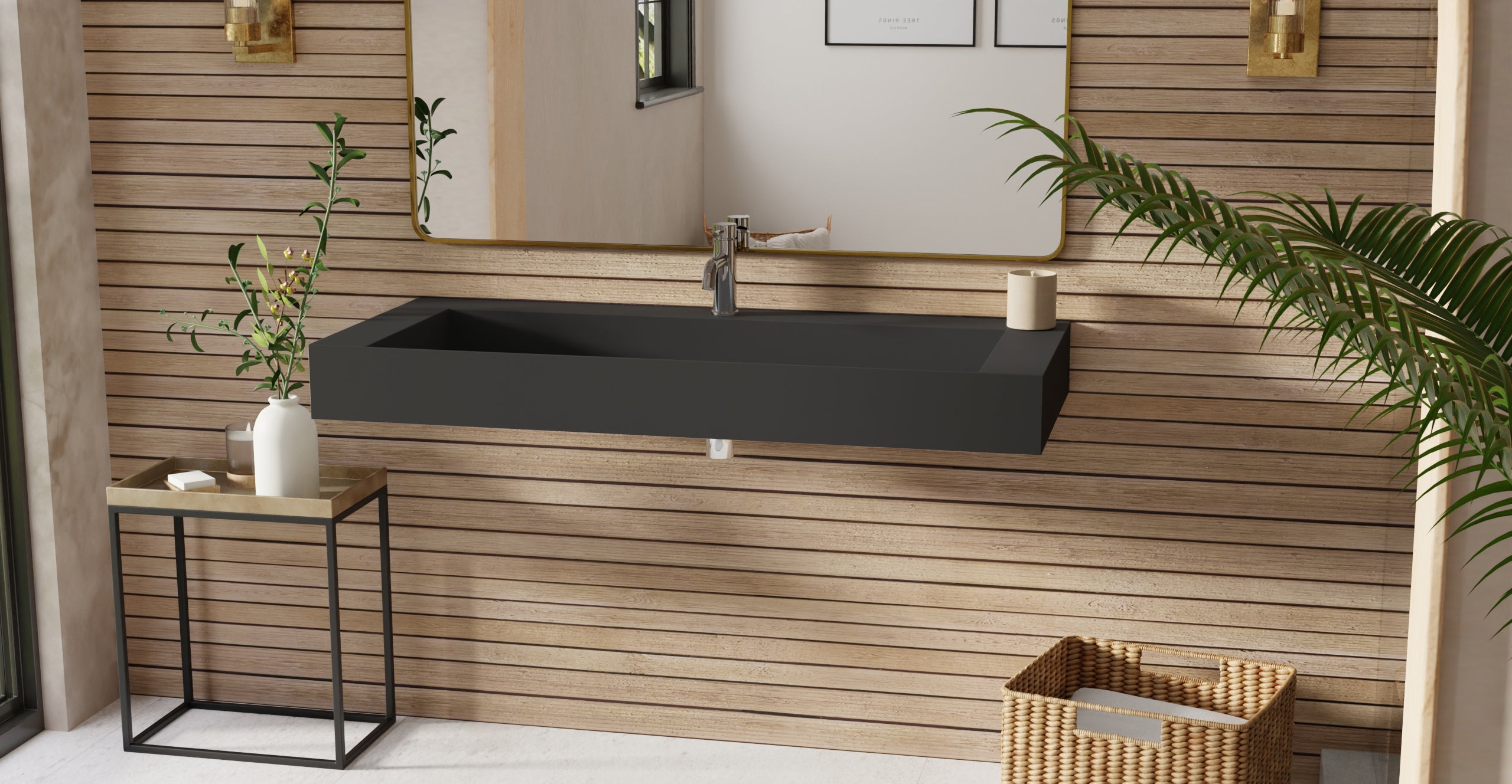Wall Mounted Sink WT-04-C-BLK