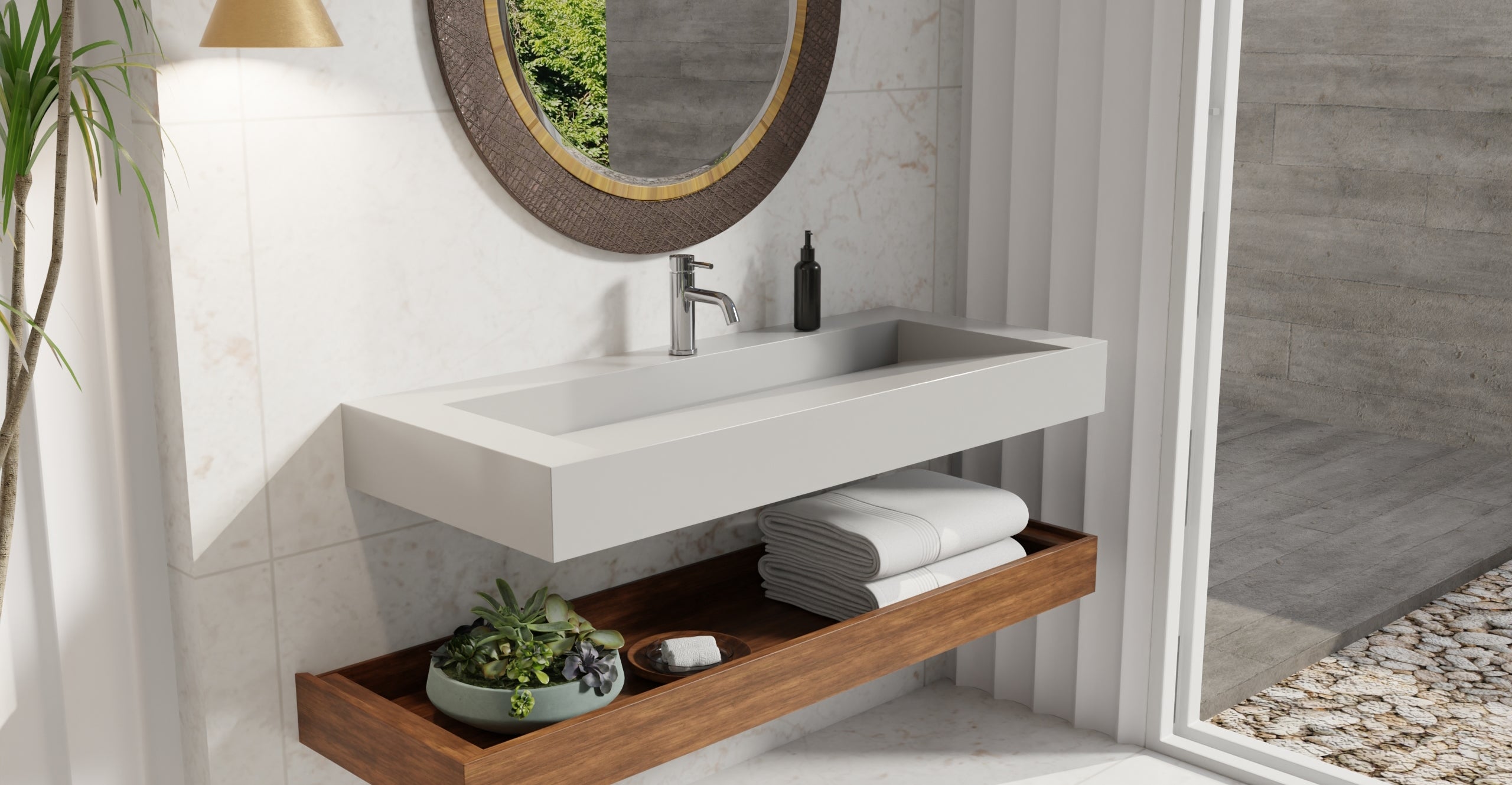 Wall Mounted Sink WT-04-C-GRY