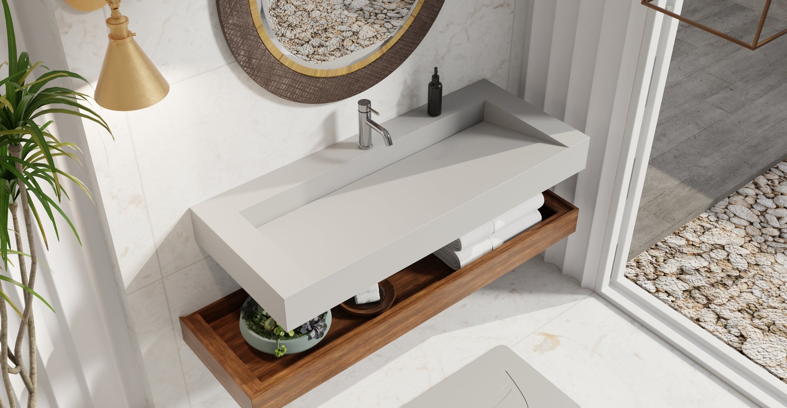 Wall Mounted Sink WT-04-C-GRY