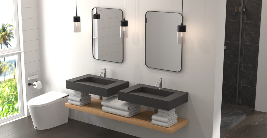 Wall Mounted Sink WT-04-D-BLK