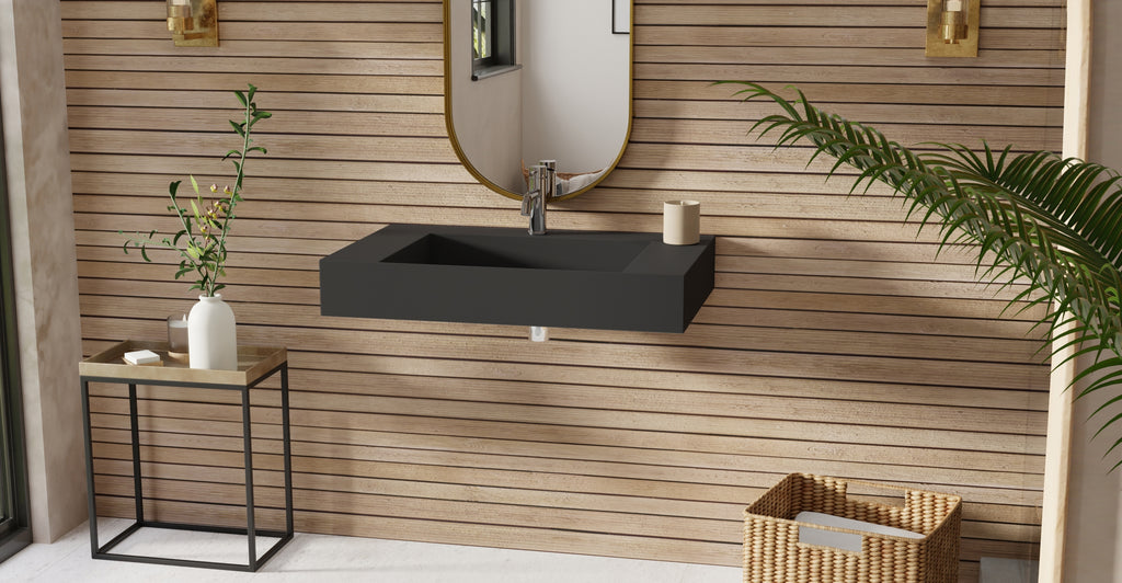 Wall Mounted Sink WT-04-D-BLK