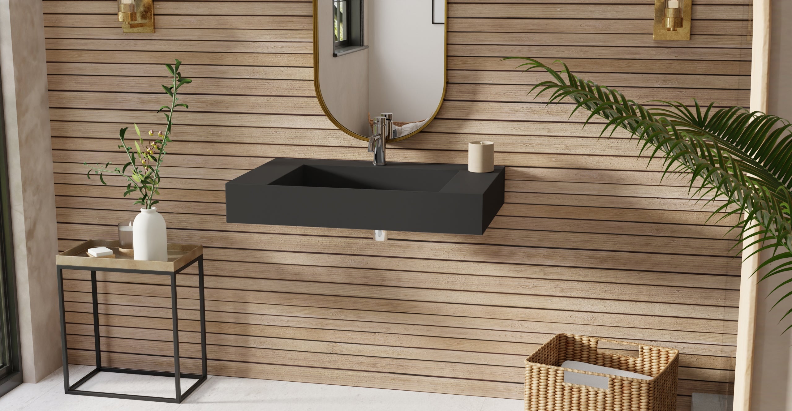 Wall Mounted Sink WT-04-D-BLK