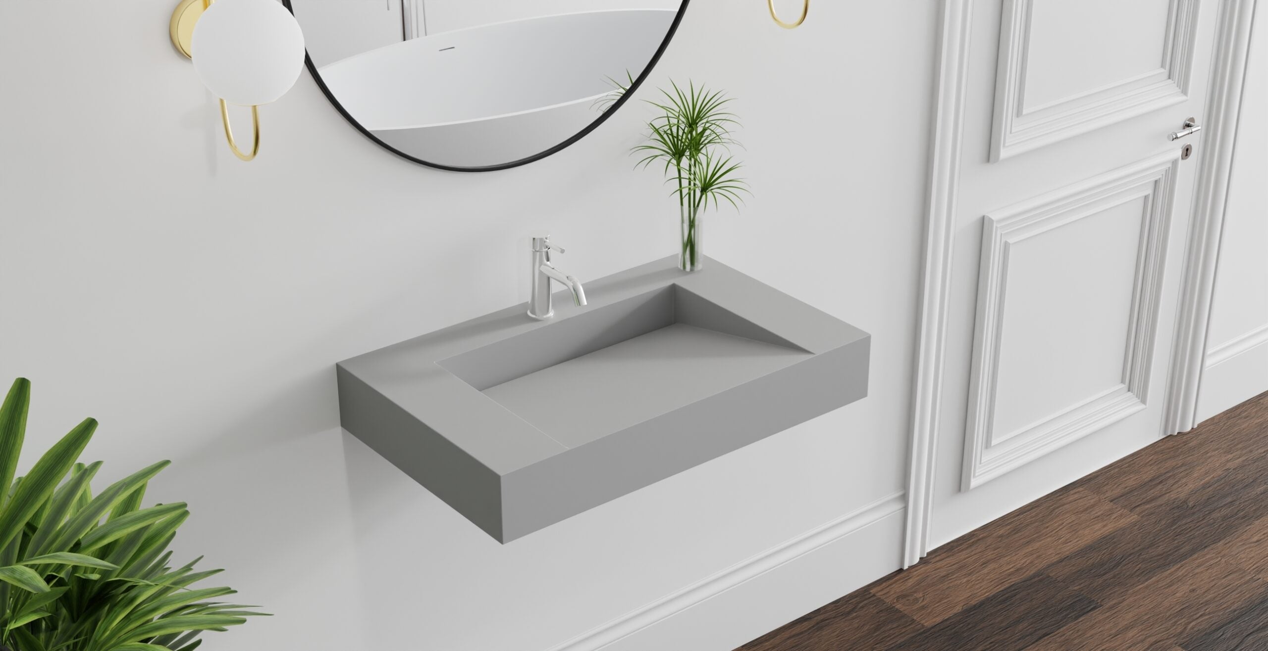 Wall Mounted Sink WT-04-D-GRY
