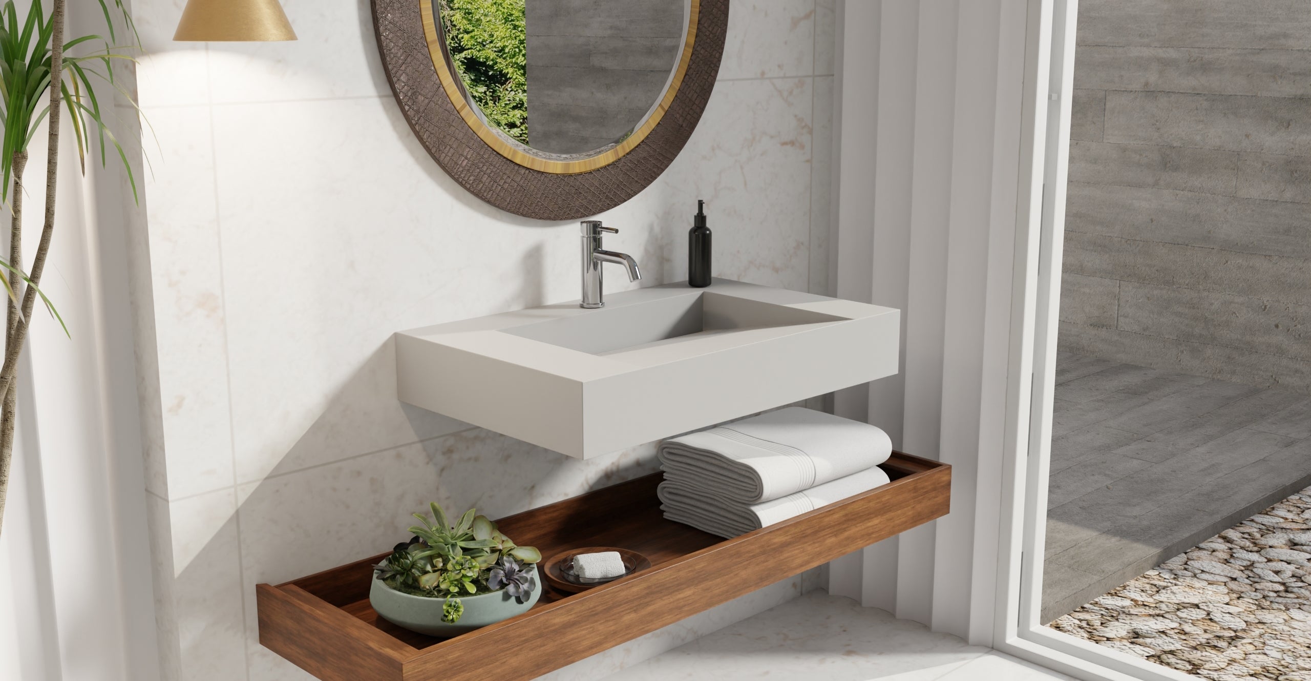 Wall Mounted Sink WT-04-D-GRY
