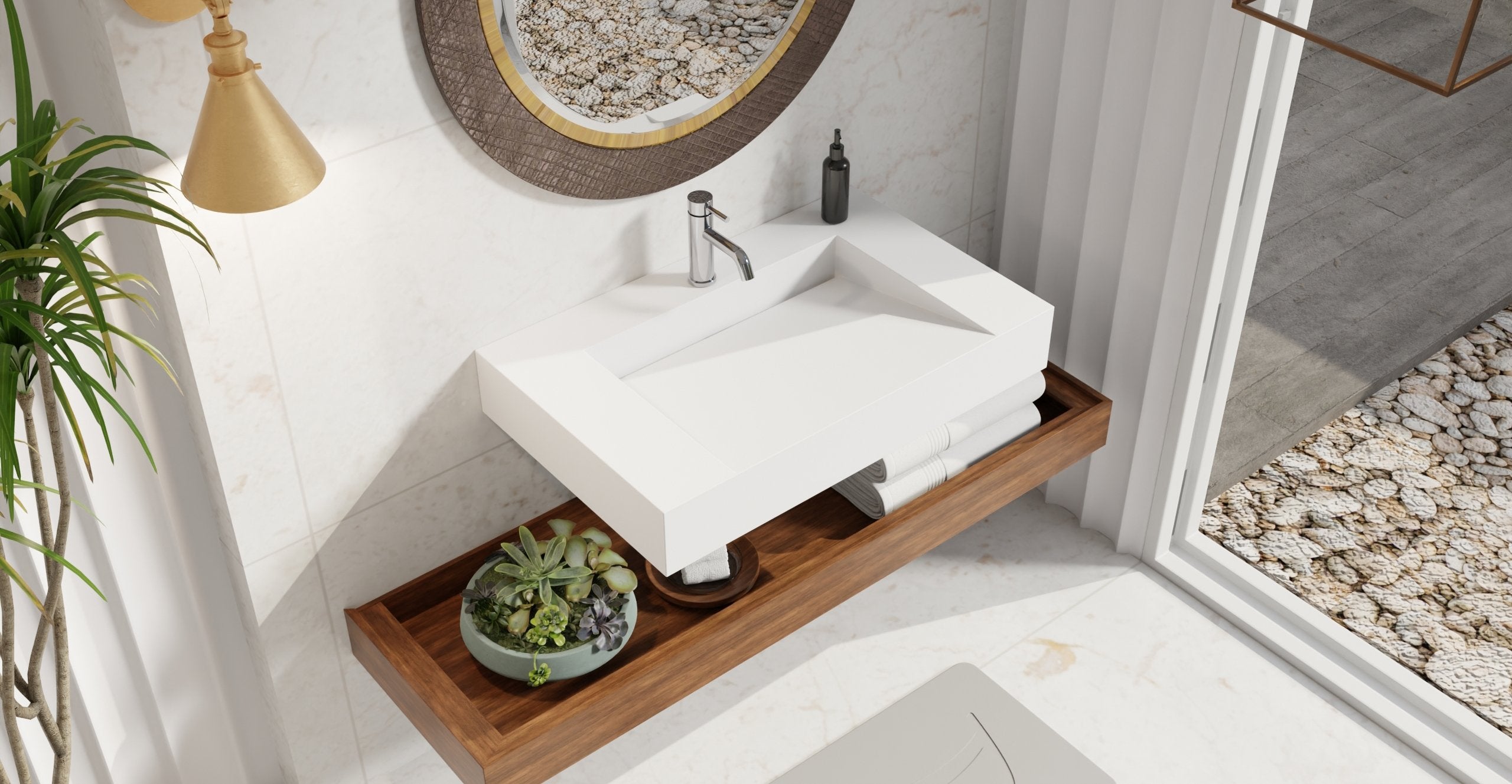 Wall Mounted Sink WT-04-D