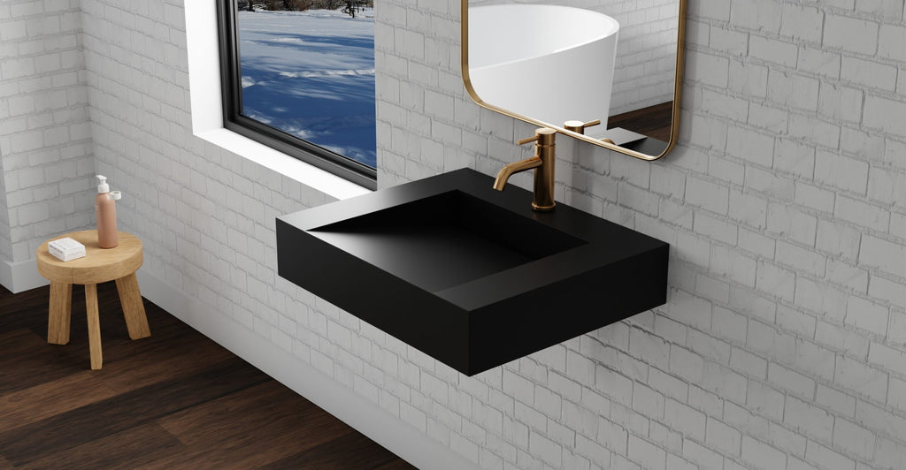Wall Mounted Sink WT-04-E-BLK