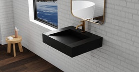 Wall Mounted Sink WT-04-E-BLK