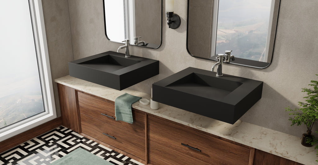 Wall Mounted Sink WT-04-E-BLK