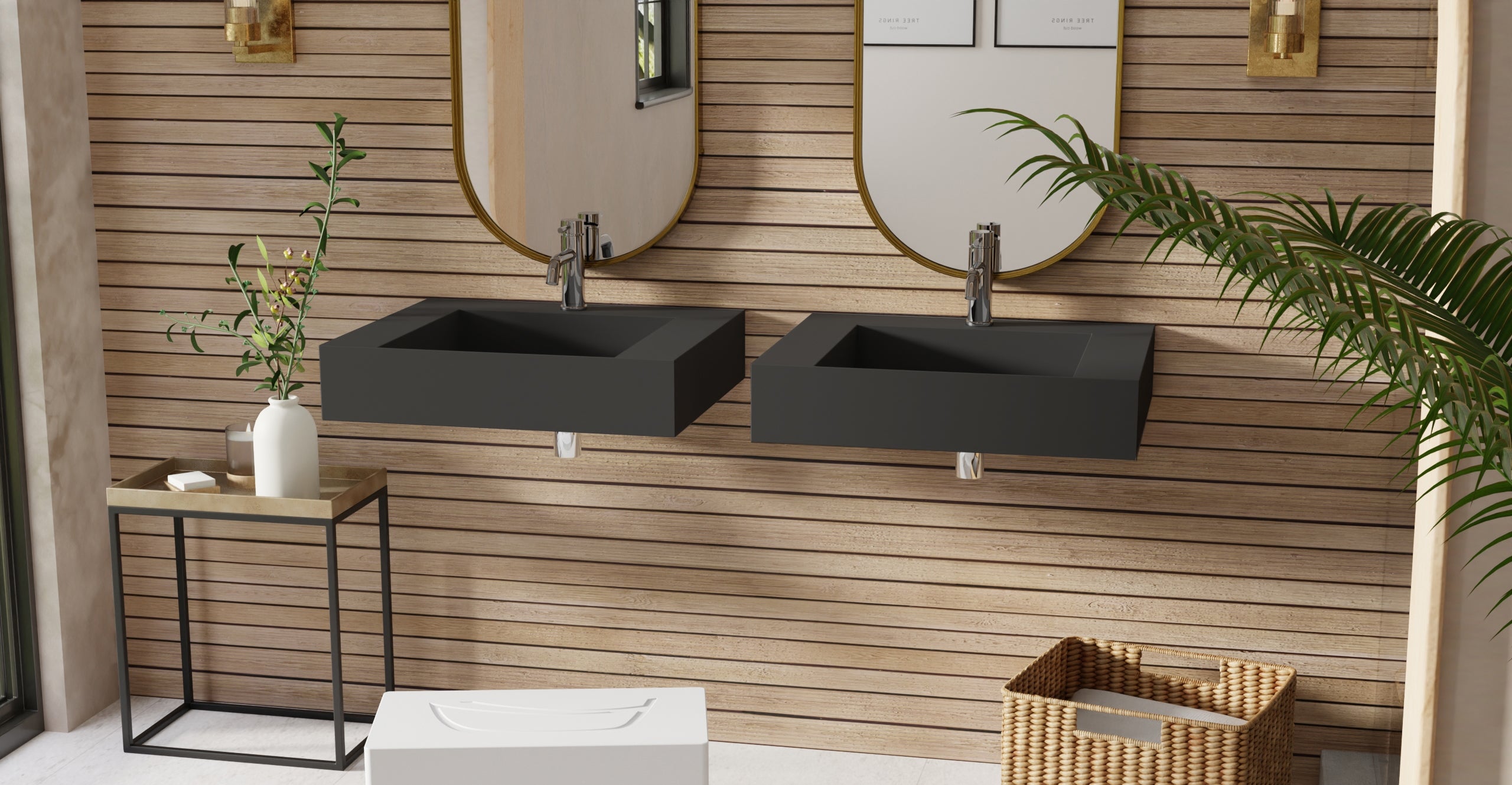 Wall Mounted Sink WT-04-E-BLK