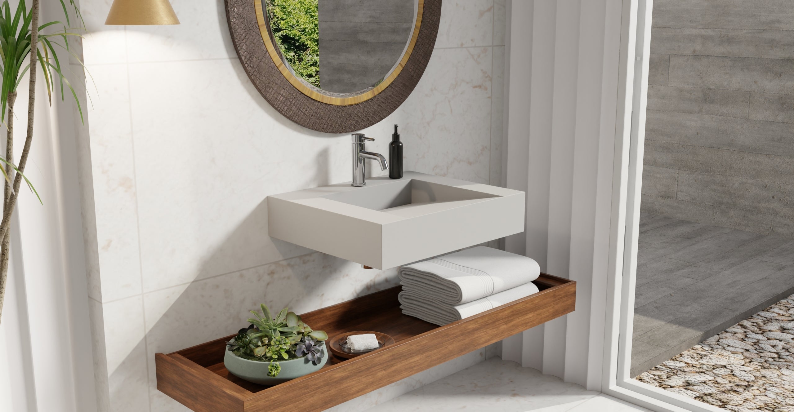 Wall Mounted Sink WT-04-E-GRY