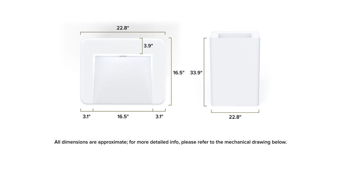 Freestanding Sink SB-04-A dimensional drawing