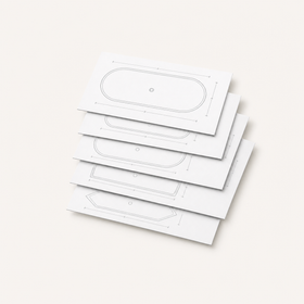 Badeloft BW-03-M 1:1 paper template reference guide