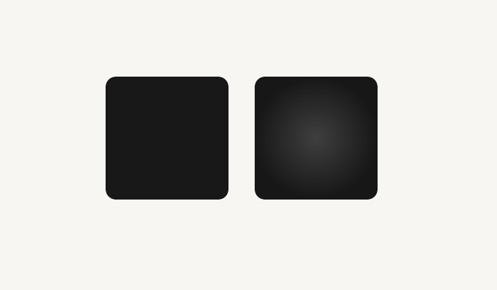 Badeloft black stone resin sample - matte and glossy