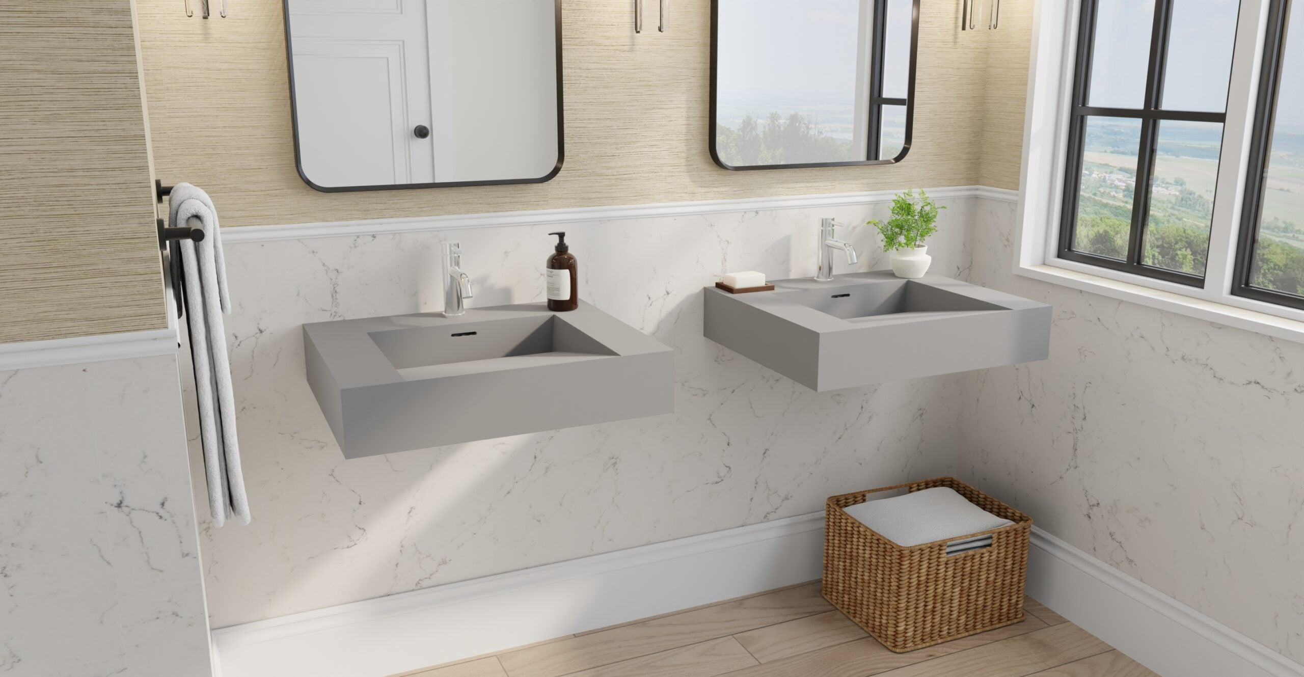 Badeloft source | wall-mounted-sink-wt-04-f-gry | 14 | badeloft-wt-04-f-wall-mounted-sink-grey-matte-lifestyle-side-scaled.jpg