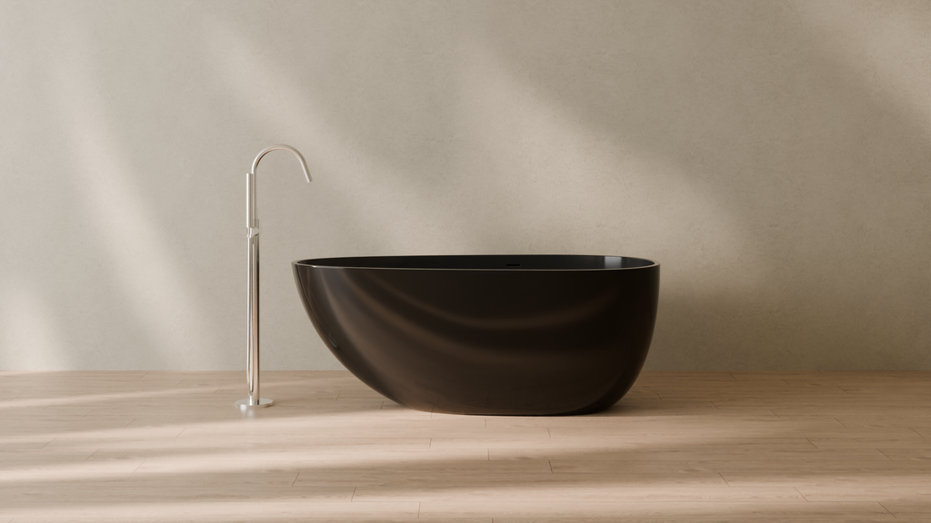 Badeloft render 2026 | BW-01-S | Black | Glossy | angle 1 | 16x9