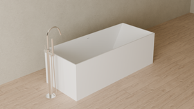 Badeloft render 2026 | BW-07 | White | Matte | angle 4 | 16x9