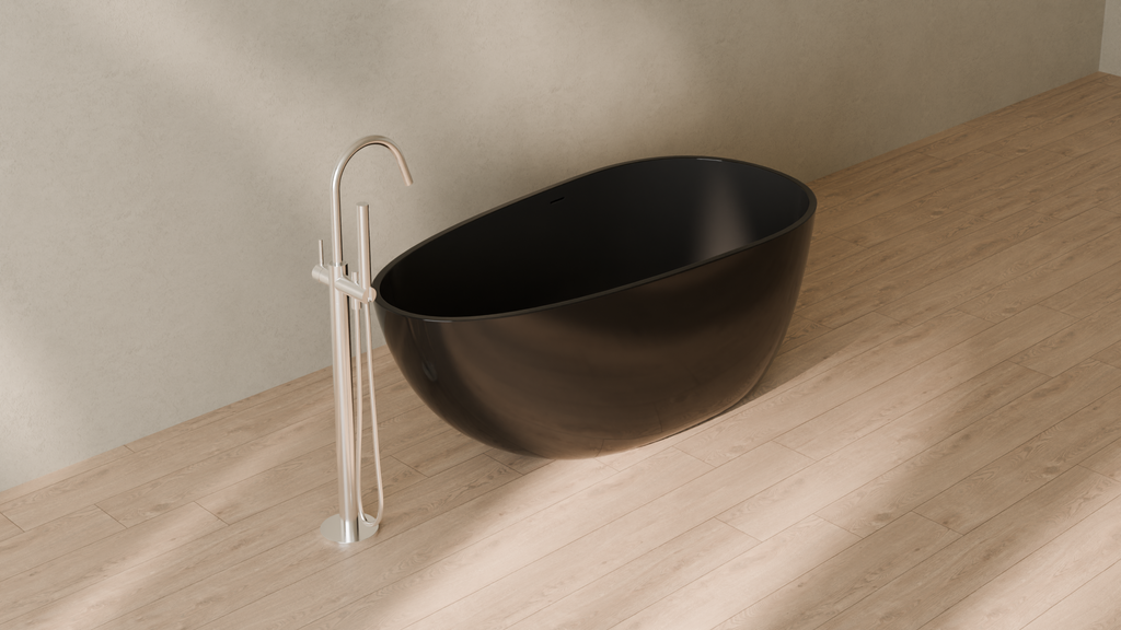 Badeloft render 2026 | BW-01-S | Black | Glossy | angle 4 | 16x9