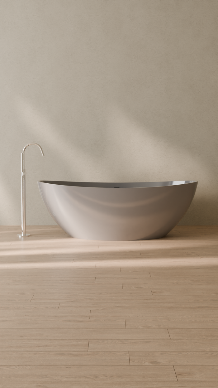 Badeloft details portrait 2026 | BW-03-XL | Grey | Bathtub_Glossy_Grey__Camera_Angle_1.png