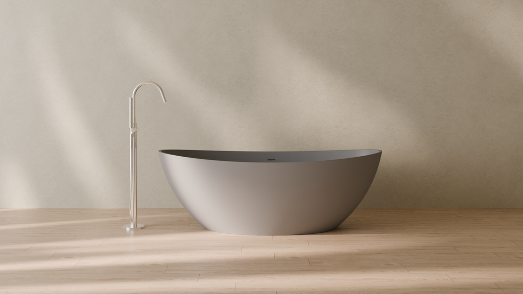 Badeloft render 2026 | BW-03-M | Grey | Matte | angle 1 | 16x9