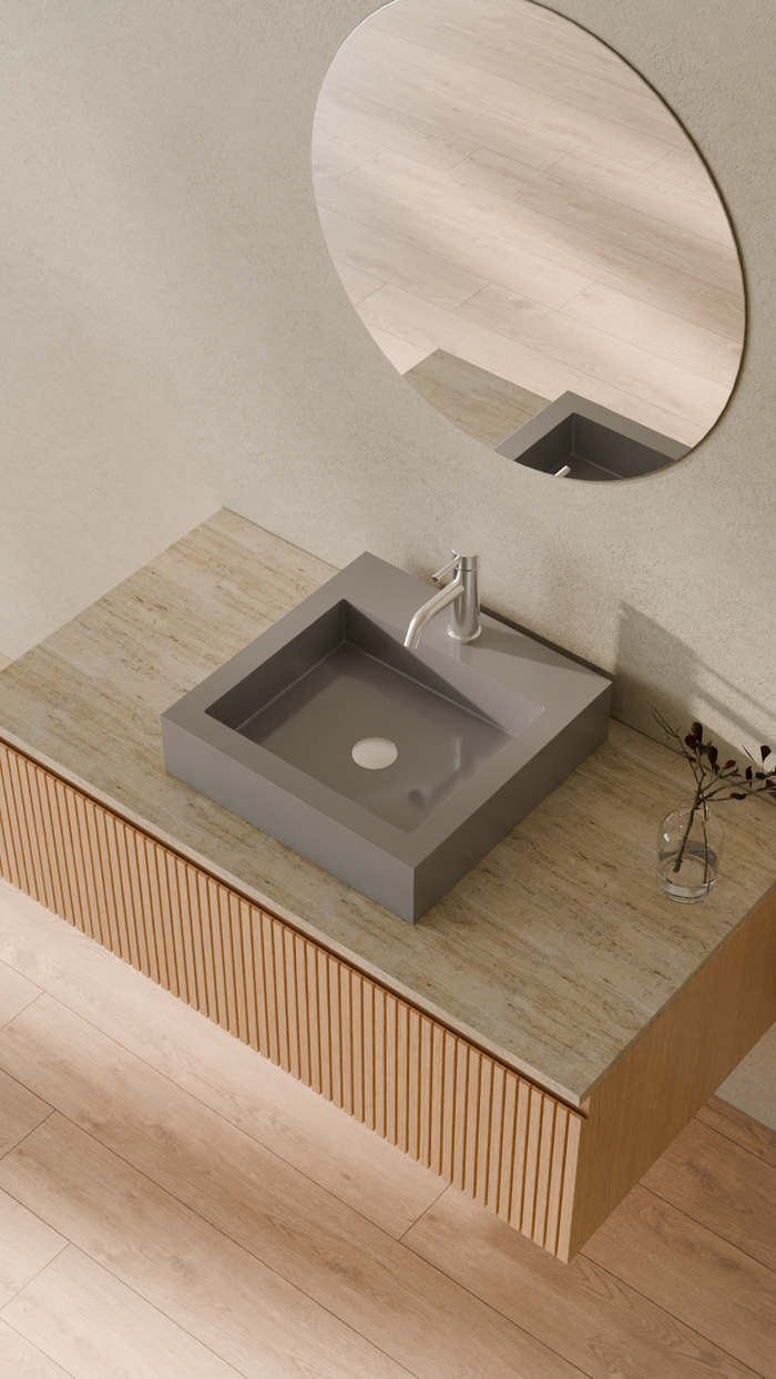 Badeloft details portrait 2026 | WB-05-S | Grey | Sink_Glossy_Grey__Camera_Angle_2.png