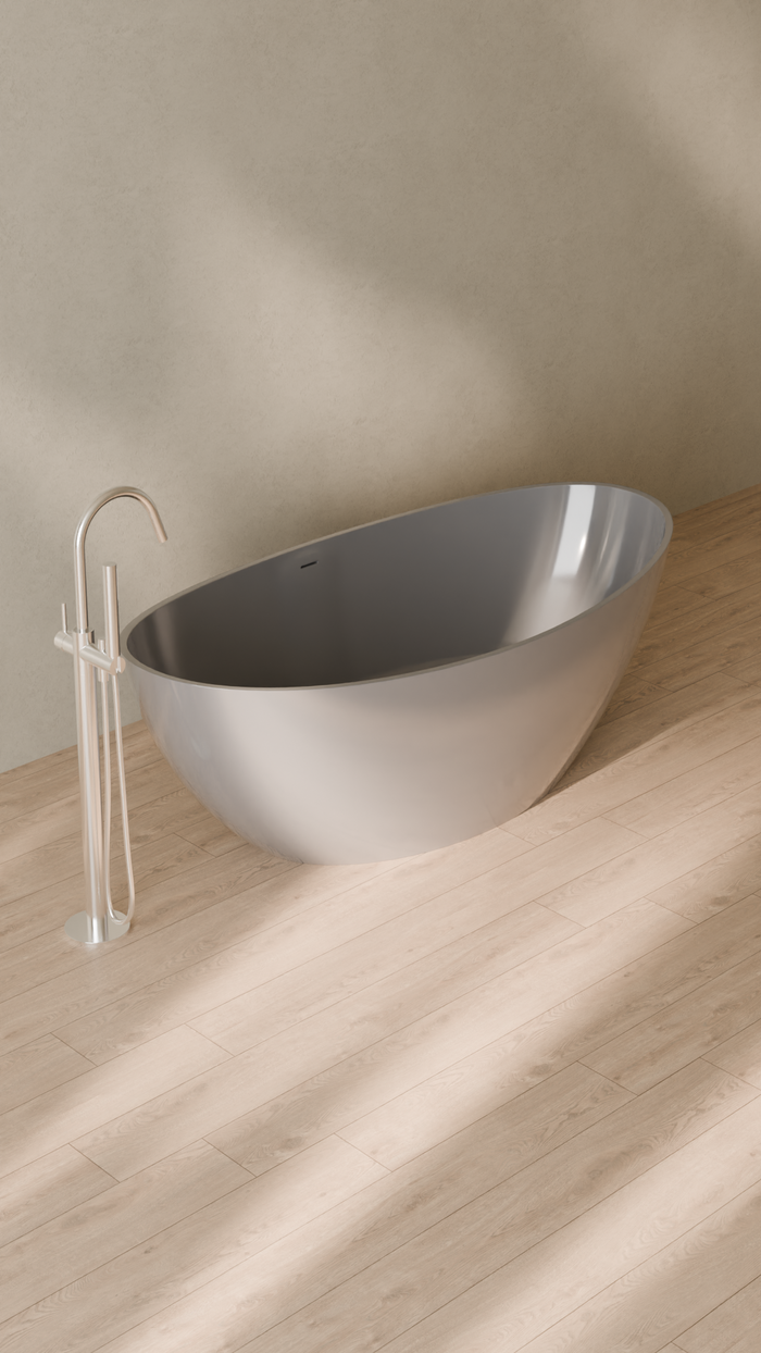 Badeloft details portrait 2026 | BW-03-L | Grey | Bathtub_Glossy_Grey__Camera_Angle_4.png