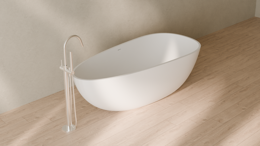 Badeloft render 2026 | BW-01-XL | White | Matte | angle 4 | 16x9