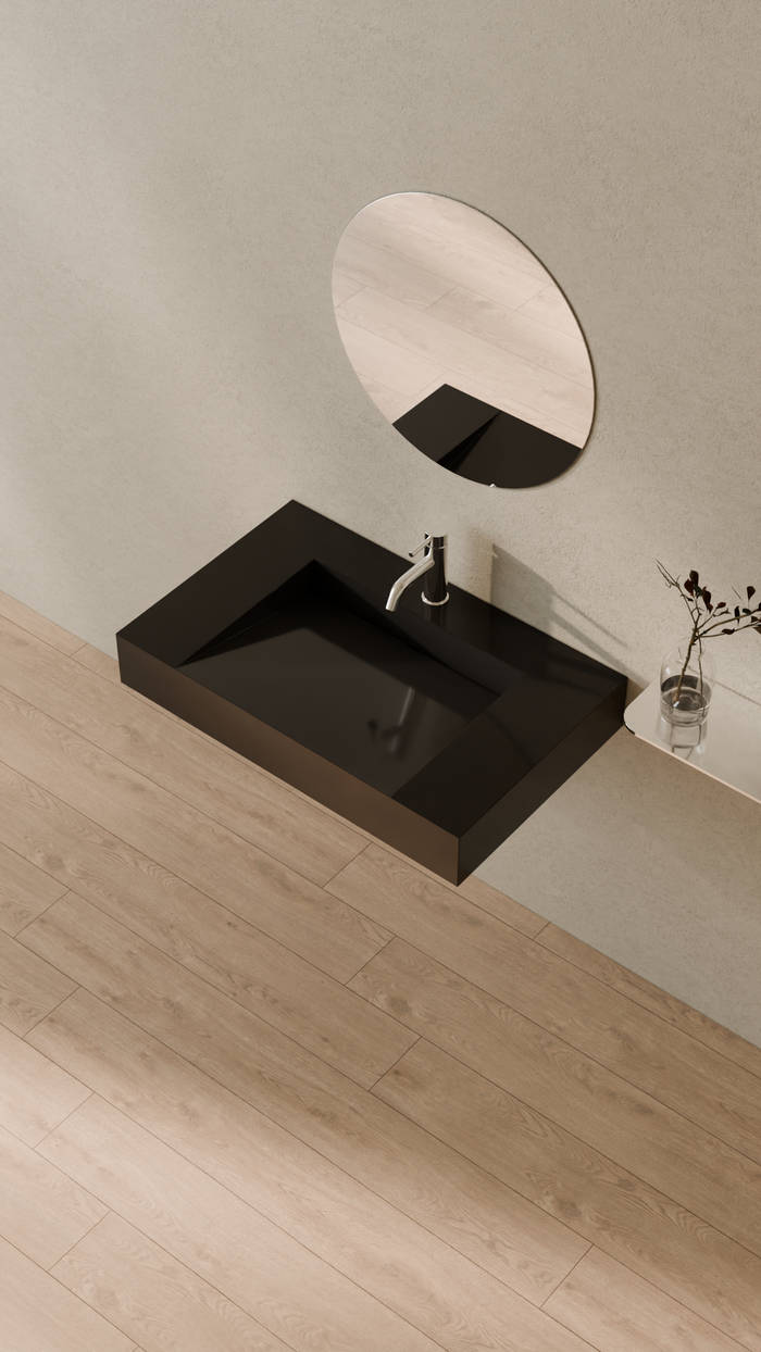 Badeloft details portrait 2026 | WT-04-D | Black | Sink_Glossy_Black__Camera_Angle_2.png