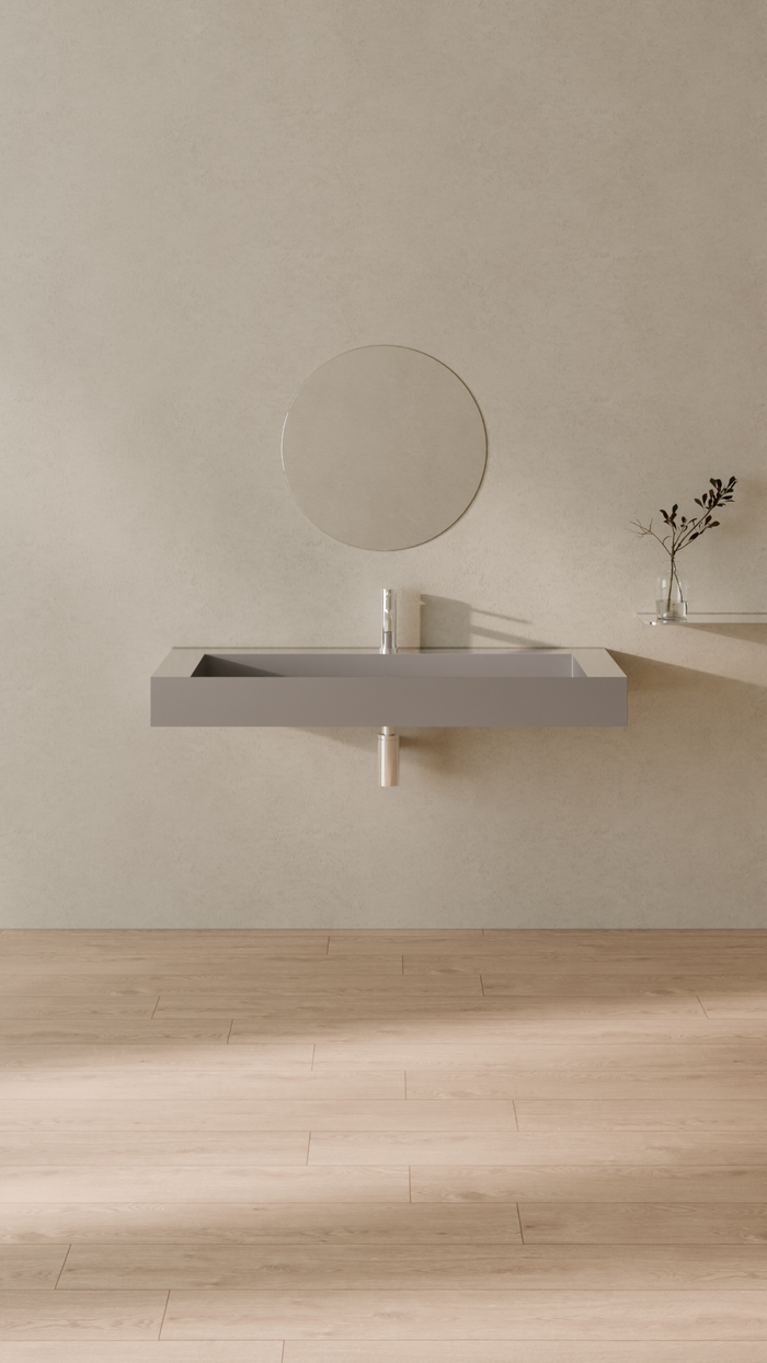 Badeloft details portrait 2026 | WT-04-C | Grey | Sink_Glossy_Grey__Camera_Angle_1.png