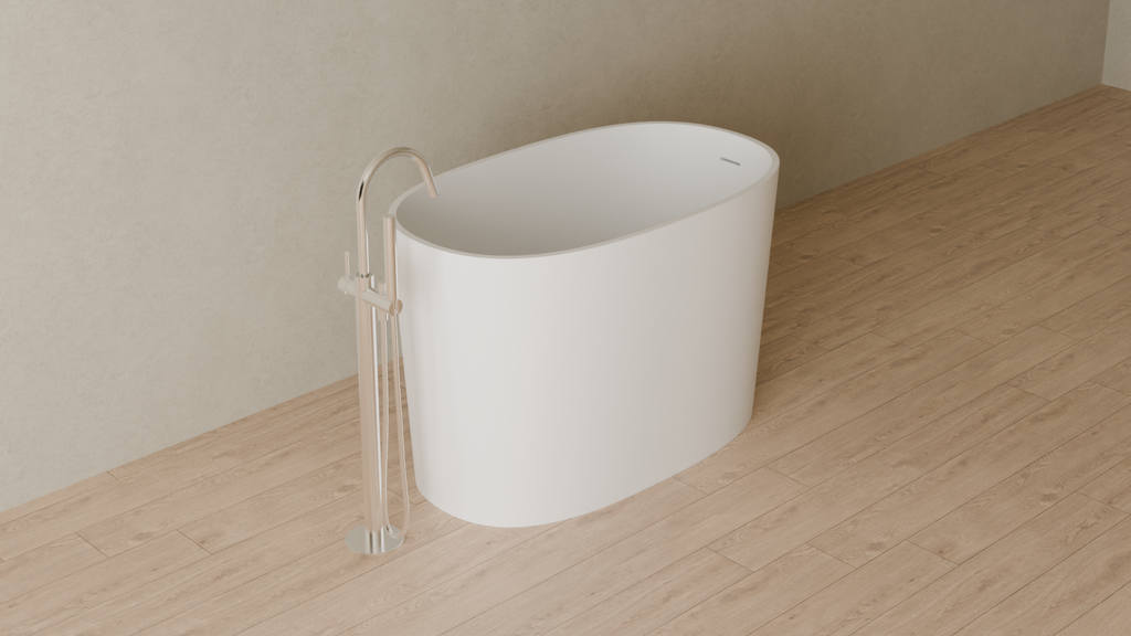 Badeloft render 2026 | BW-08-S | White | Matte | angle 4 | 16x9