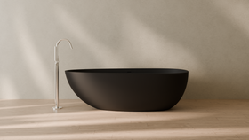 Badeloft render 2026 | BW-01-XL | Black | Matte | angle 1 | 16x9