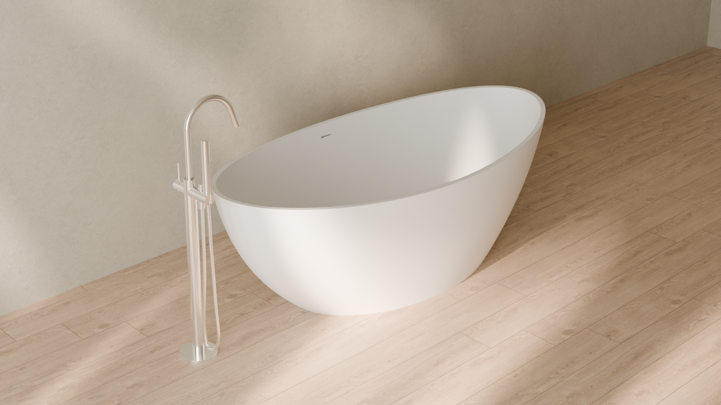 Badeloft render 2026 | BW-03-XL | White | Matte | angle 4 | 16x9