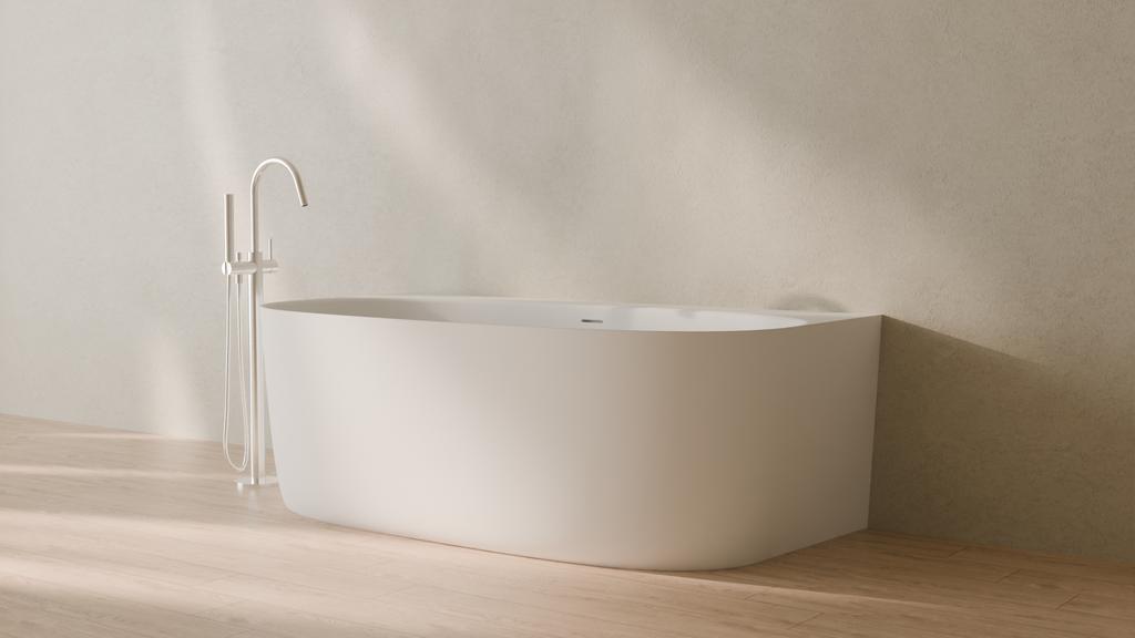Badeloft render 2026 | BW-11 | White | Matte | angle 3 | 16x9