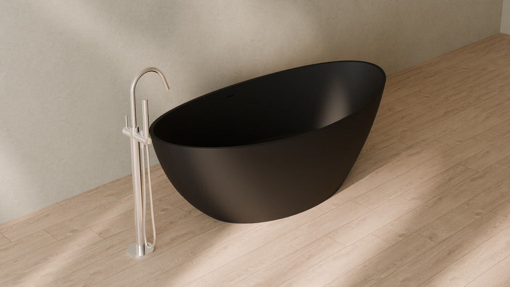 Badeloft render 2026 | BW-03-XL | Black | Matte | angle 4 | 16x9