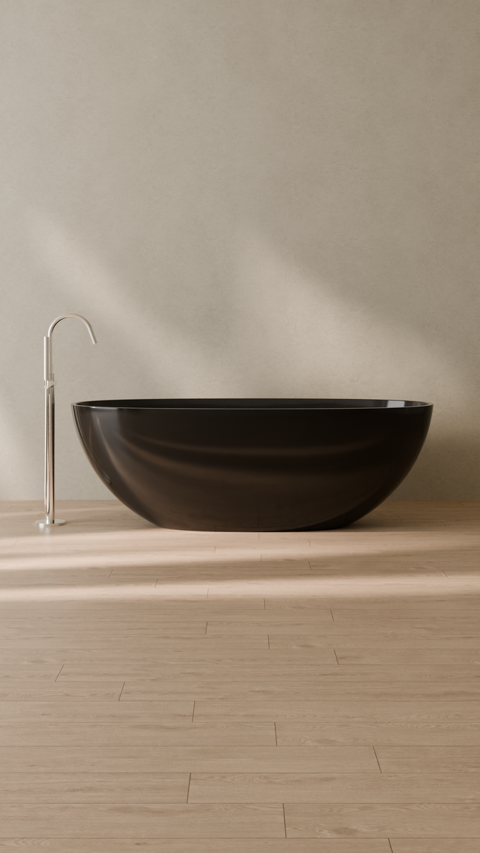 Badeloft details portrait 2026 | BW-10-XL | Black | Bathtub_Glossy_Black__Camera_Angle_1.png