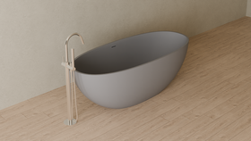 Badeloft render 2026 | BW-10-XL | Grey | Matte | angle 4 | 16x9