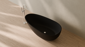 Badeloft render 2026 | BW-01-L | Black | Matte | angle 2 | 16x9