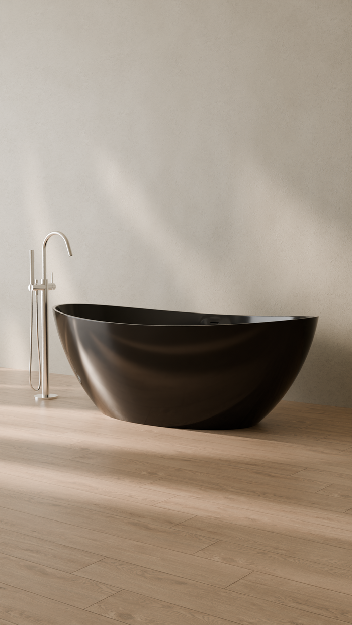 Badeloft details portrait 2026 | BW-03-L | Black | Bathtub_Glossy_Black__Camera_Angle_3.png