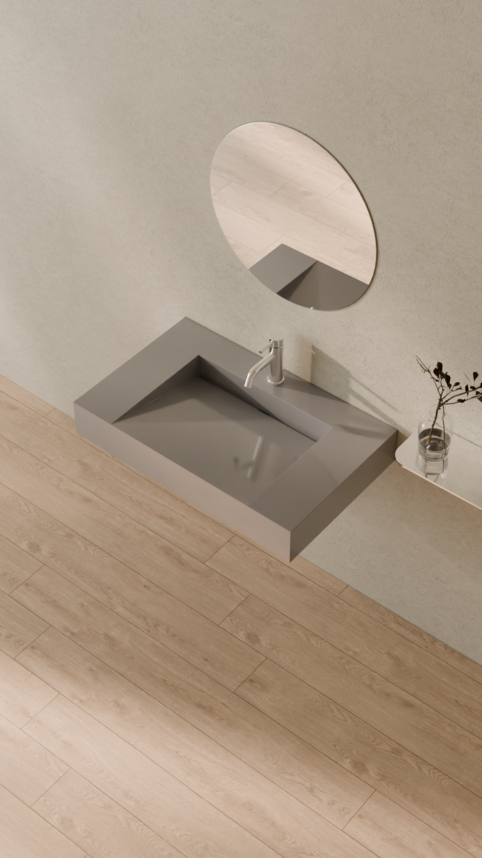 Badeloft details portrait 2026 | WT-04-D | Grey | Sink_Glossy_Grey__Camera_Angle_2.png