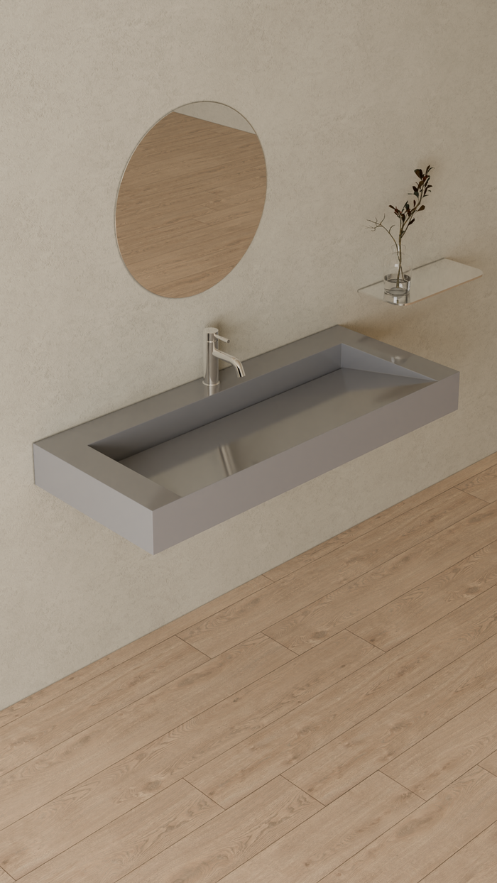 Badeloft details portrait 2026 | WT-04-C | Grey | Sink_Glossy_Grey__Camera_Angle_4.png