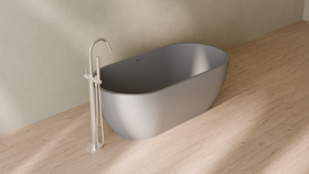 Badeloft render 2026 | BW-02-M | Grey | Matte | angle 4 | 16x9