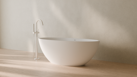 Badeloft render 2026 | BW-04-XL | White | Matte | angle 3 | 16x9